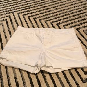 Never worn white old navy shorts